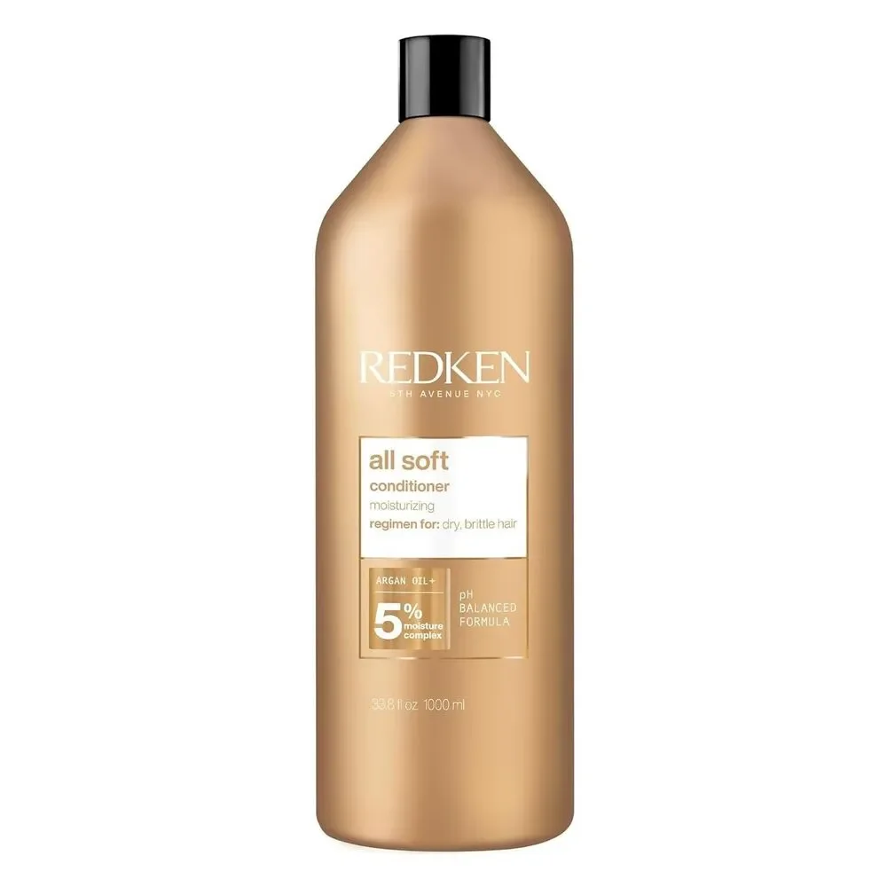 Redken All Soft Conditioner for Dry Brittle Hair pH Balanced Formula 33.8 oz